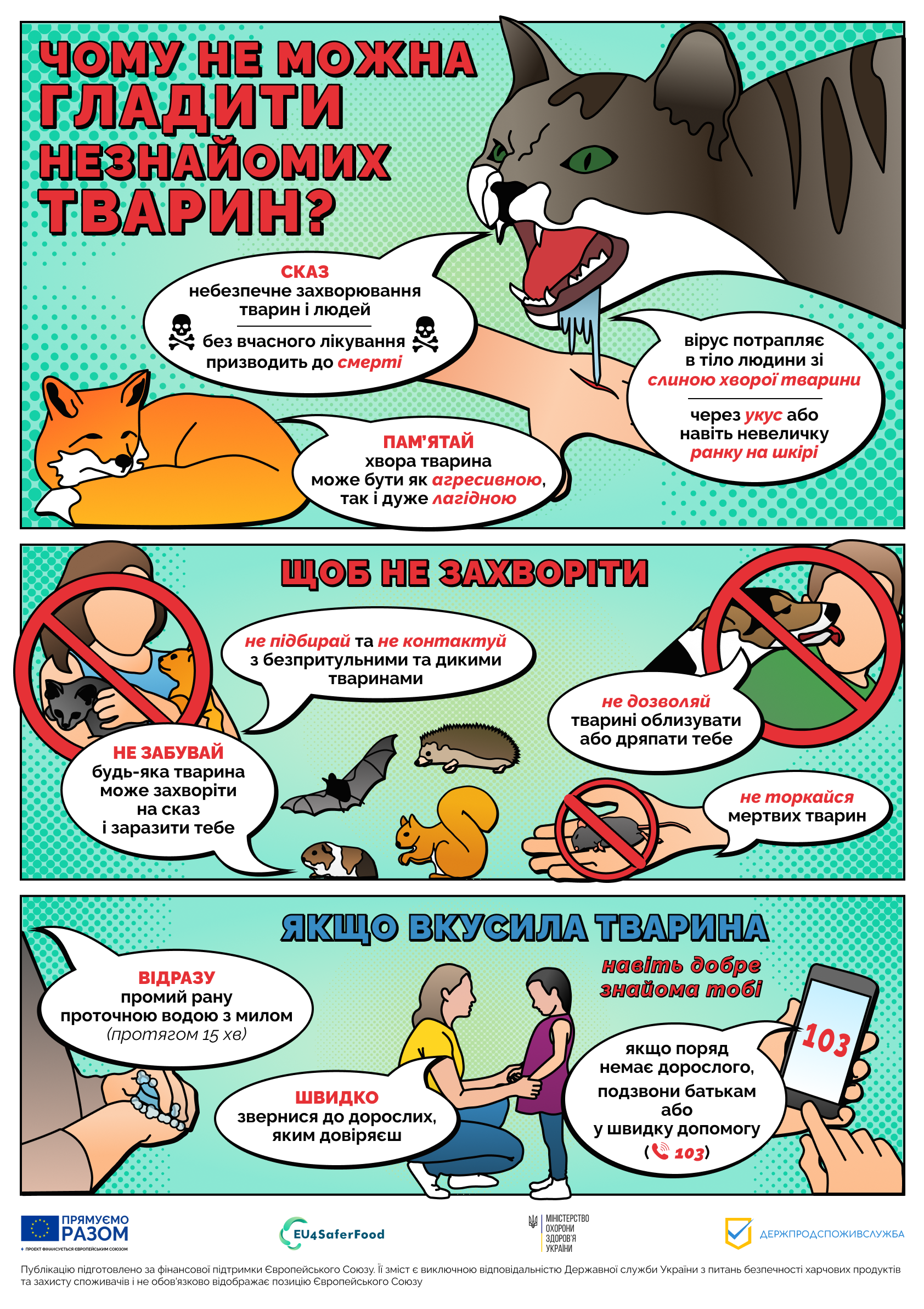 Poster Rabies For Schoolchildren