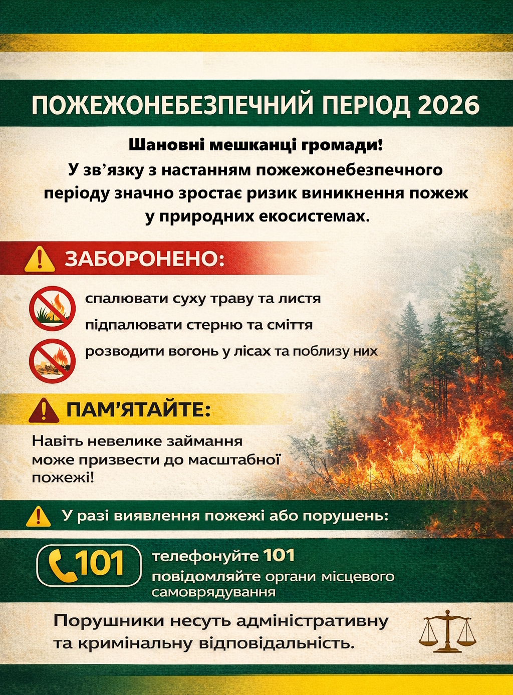 ризик пожеж